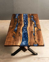 Table basse en résine époxy pour la maison, hôtel, table époxy au design unique pour meubles, table époxy de super qualité