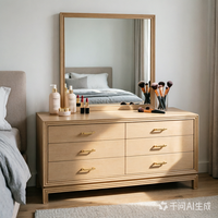 Century Furniture Carrier & Company Lewis Dresser |   Commode classique à 6 tiroirs pour chambre à coucher en finition chêne chaud