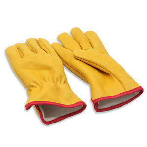 Nouveauté Gants de travail en cuir à doigts entiers Protection des mains Respirant Gants de travail en cuir pour hommes - Product Image 6