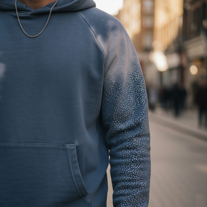 Conjuntos de ropa de calle térmica personalizada con capucha y pantalones de chándal Sun Faded Washed 100% chándales de algodón para hombres de invierno - Product Image 5