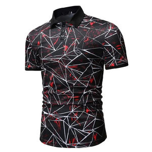Camiseta de punto con estampado digital personalizado para hombre, uniforme deportivo de secado rápido de poliéster transpirable para ropa de equipo de tenis y Golf - Product Image 1