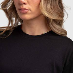 T-shirts courts pour femmes couleur personnalisée avec demi-manches été polyester coton fait haut court pour femmes t-shirts en gros - Product Image 4