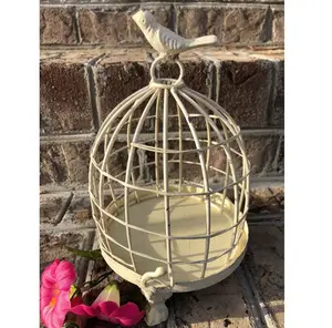 Nouvelle cage décorative en métal unique pour la maison jardin mariage décoratif suspendu cage à oiseaux fil lanterne bougeoirs intérieur extérieur