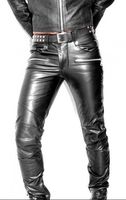 2025 Beste Qualität Echte schwarze Lederhose Modische Casual Stretch able Full Tight Sport bekleidung Mid Dark Canvas Großhandel