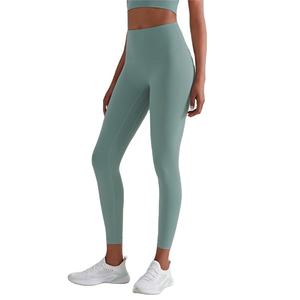 Women's High Waist Breathable Spandex/Nylon Gym <b>Leggings</b> Seamless Yoga Pants <b>Scrunch</b> <b>Butt</b> Four-Way Stretch Sports Feature Solid - Product Image 5