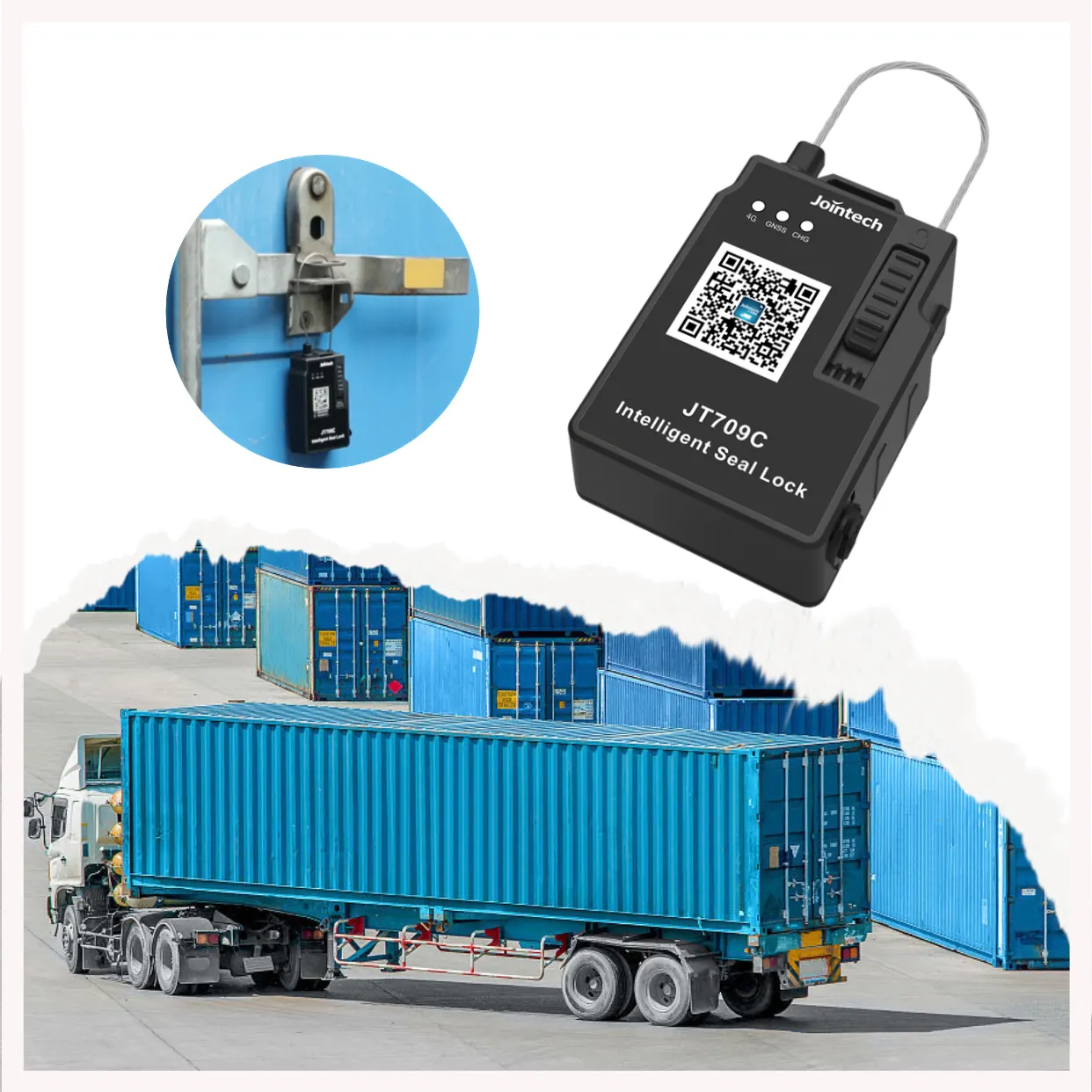 Jointech JT709C Smart Navigation GPS Padlock Truck E Seal Container Asset Tracker GPS Tracking Device