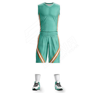 Vente en gros uniforme de basket-ball personnalisé pas cher Sublimation réversible pour jeunes Vente en gros avec le meilleur dernier design de maillot de basket-ball - Product Image 5