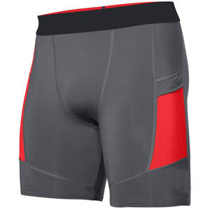 Short de Compression Unisexe à Séchage Rapide Taille Moyenne Élastique en Toile Couleur Unie Short d'Entraînement Décontracté pour Hommes Femmes Course à Pied - Product Image 3