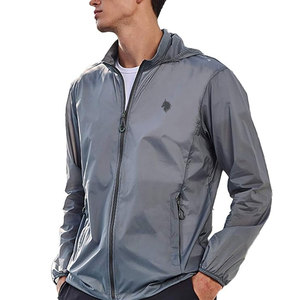 High Quality Men's Hooded Stand Collar <b>Running</b> <b>Jacket</b> Winter Outdoor Breathable Quick Dry Soft <b>Lightweight</b> OEM Service Plus Size - Product Image 1