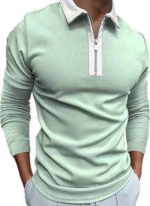 T-shirt polo homme personnalisé couleur unie 100% coton haute qualité manches longues premium surdimensionné personnalisable hommes t-shirts - Product Image 2