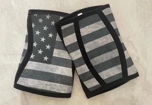 Manchons de genou pour musculation en salle de sport, motif d'impression personnalisé, respirant, anti-UV, séchage rapide, durable, unisexe, néoprène, nylon, 7 mm, 5 mm - Product Image 4