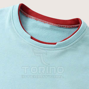 Vente en gros 100% coton Sweatshirts pour hommes Dernières conceptions Basics Sweatshirts d'hiver à motif solide - Product Image 3