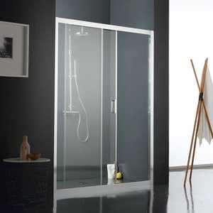 Mampara de Ducha de Cristal Transparente de 110 CM, Cortina Premium para su Baño - Product Image 2
