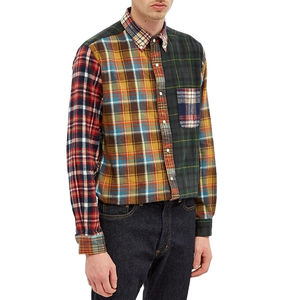 เสื้อเชิ้ตผ้าฟลานเนลผ้าฝ้าย 100% สำหรับผู้ชาย ขายส่ง รับสกรีนโลโก้ เสื้อผ้ากีฬาสำหรับขี่มอเตอร์ไซค์ รวมถึงไซส์พลัส - Product Image 1