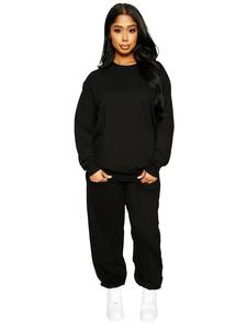 Women's <b>tracksuit</b> 2025 New Arrival Customized Multi Color Oversized Cotton Fitness Women's Sweatshirt custom OEM - Product Image 4