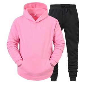 Haute qualité hiver hommes grande taille personnalisé deux pièces survêtement Jogging ensemble respirant entraînement Fitness porter - Product Image 3