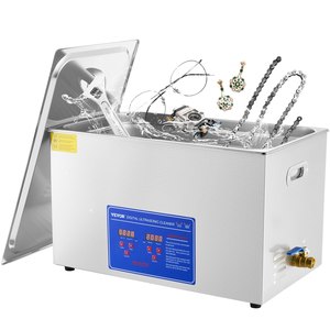 Nettoyeur à ultrasons professionnel VEVOR 30L avec minuterie numérique et chauffage, en acier inoxydable, pour bijoux industriels - Product Image 1