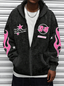 Sudadera con capucha de invierno pesada personalizada de alta calidad para hombres Impresión digital de moda para hombres y mujeres - Product Image 3