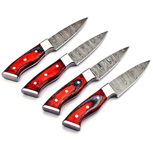 Juego de Cuchillos de Chef de Acero de Damasco de 67 Capas Hechos a Mano para Cocinas Profesionales, Diseño Ambidiestro, Mango de Madera Premium Sostenible - Product Image 3