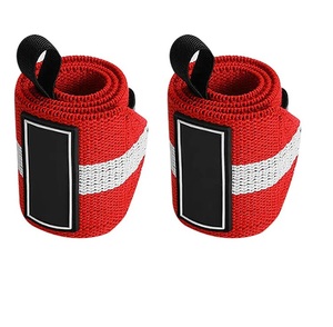 Muñequeras con logotipo personalizado de alta calidad para levantamiento de pesas, levantamiento de pesas, entrenamiento de culturismo y uso en el gimnasio - Product Image 1