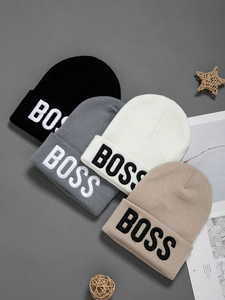 หมวกบีนนี่โลโก้ออกแบบได้ตามต้องการหมวกผ้าฝ้ายนุ่มพร้อมปักลวดลายต่างๆมีสไตล์และความสะดวกสบาย - Product Image 5