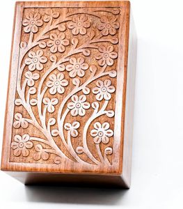 Urna de madera de recuerdo hecha a mano para cenizas, urnas grandes para cenizas humanas, ataúd pensativo y conmemorativo decorativo, tributo perfecto - Product Image 5