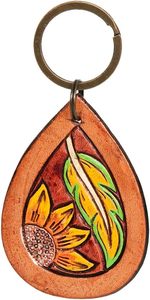 Hand Carved Tooled <b>Leather</b> Key Chains Cute Exotic Shape <b>Leather</b> Key Rings Tooled <b>Leather</b> Accessories Cute Key Chains for Unisex - Product Image 2