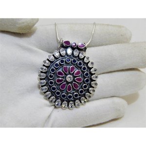 Collar de Plata de Ley 925 con múltiples piedras preciosas, colgante de piedras preciosas naturales para compromiso, aniversario, accesorio de moda - Product Image 4