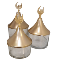Petite table de service d'intérieur élégante en métal, forme dôme, légère, durable, réutilisable, décoration antique, pour le monde entier, Ramadan, Aïd