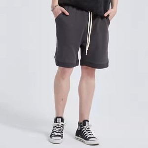 Nouveauté Short coupe ajustée Style unisexe haut Streetwear short décontracté à cordon de serrage short en tissu doux et confortable pour hommes - Product Image 3