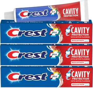 Crest <b>Toothpaste</b> Cavity Protection Regular (Pack of 3) - Product Image 5