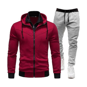 Conjunto de chándal personalizado de 2 piezas | Sudadera con capucha y pantalones Jogger con cremallera | Diseño de bolsillo con cremallera | Ropa de calle OEM ODM al por mayor - Product Image 3