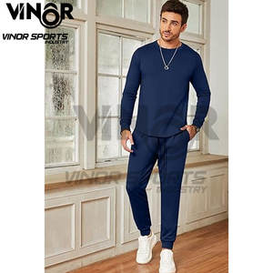 Cozy Winter Unisex Chándal Personalizable Fleece Terry Sudaderas Jogger Set Cálido Cómodo Ropa de talla grande para hombres - Product Image 4