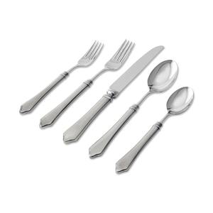 Achetez de la vaisselle sur un ensemble de couverts en acier inoxydable argenté fait à la main pour restaurant, fête de mariage et hôtel - Product Image 3