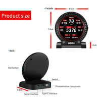 Écran HUD universel F10 pour voiture, HD, multilingue, système double OBD2+GPS, affichage numérique automatique, consommation de carburant, sécurité de conduite