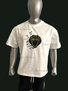 เสื้อยืดพิมพ์ลายกราฟิกแนวสตรีทไซส์ใหญ่พิเศษสำหรับผู้ชายเสื้อยืดผ้าฝ้าย100% โอเวอร์ไซส์ออกแบบได้ตามต้องการเสื้อยืดครอปบ็อกซี่ - Product Image 5