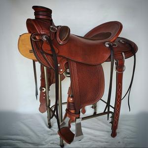 Wade Style High Quality Long Durable Western <b>Leather</b> Horse Saddle Custom Logo Portable Design Customize Color Size <b>Tooling</b> - Product Image 2