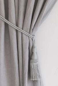 Attache de rideau, attaches de rideau à pompons, attaches de rideau luxueuses en ivoire avec pompons, attaches de rideau de style bohème - Product Image 4