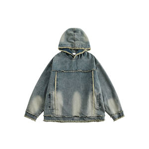 Sweat à capuche Ninja zippé en coton uni de haute qualité pour homme, style streetwear hiver, design 2025, personnalisé, 430 g/m², respirant - Product Image 1