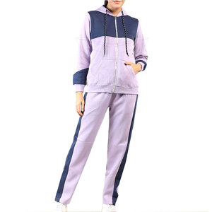 Conjunto Deportivo Casual con Capucha y Logotipo Personalizado para Mujer, 100% Algodón de Alta Calidad, Nuevo Diseño con Patrón Sólido, Top de Invierno para Sudar, Conjunto de 2 Piezas - Product Image 1