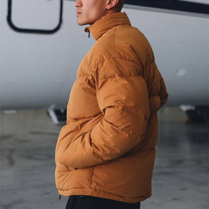 Veste matelassée légère à manches longues pour homme, col montant confortable, manteau en duvet pour l'hiver - Product Image 2