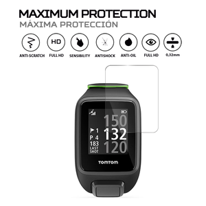 ฟิล์มกันรอยหน้าจอสมาร์ทวอทช์ ANTISHOCK สำหรับเคส TomTom Golfer 2 พรีเมียมพร้อมคุณสมบัติป้องกันการกระแทก - Product Image 2