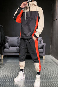 OEM Vente en gros 2025 Costume de jogging technique de haute qualité Logo personnalisé Ensemble de survêtement fitness de haute qualité Col à capuche solide pour hommes - Product Image 6