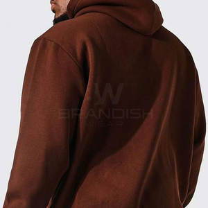 Vente en gros de service OEM Sweats à capuche à impression bouffante pour hommes de meilleure conception Sweats à capuche légers à impression bouffante de couleur unie - Product Image 2