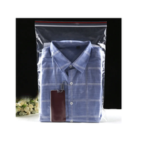 Sac à fermeture éclair réutilisable en plastique PET transparent avec emballage refermable avec logo personnalisé pour vêtements et aliments utilisation en magasin