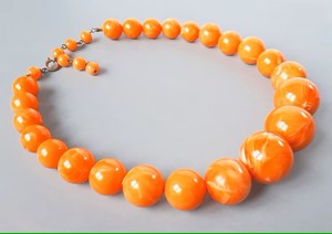 El mejor collar de resina amarilla de moda con lindo patrón en forma de luna y Perla de imitación para mujeres, niñas, hombres, ropa de fiesta de boda - Product Image 4