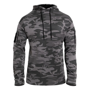 OEM logotipo personalizado de alta calidad con estilo Streetwear de los hombres de invierno sudaderas con capucha de camuflaje de talla grande esencial gran oferta - Product Image 5