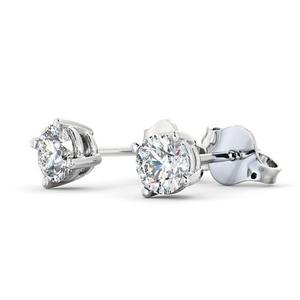 Pendientes clásicos de diamantes cultivados en laboratorio para mujer, aretes pequeños de oro sólido de 18K, personalizados, redondos de 1,60 CTW - Product Image 5
