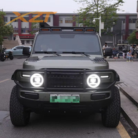 Accessoires Chery ICAR V23 améliorés avec des feux de jour circulaires de haute qualité, des feux de jour jaunes, des feux de croisement Angel Eye