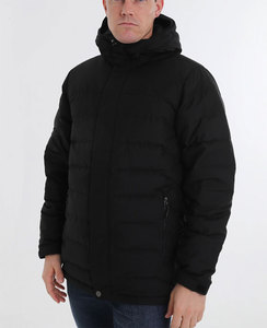 Veste d'hiver pour hommes personnalisée en gros d'usine avec capuche de veste ouatée d'hiver en toile matelassée respirante approvisionnement en vrac OEM - Product Image 2